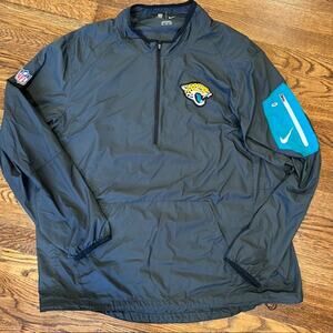 Jacksonville Jaguars Nike On Field Quarter Zip Pullover Mens 2XL Vented NFL
